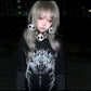 Subculture Gothic Lolita Hairpin Harajuku Y2K Girl Hair Clip Headdress Plush Skull Headwear Halloween Hair Accessories