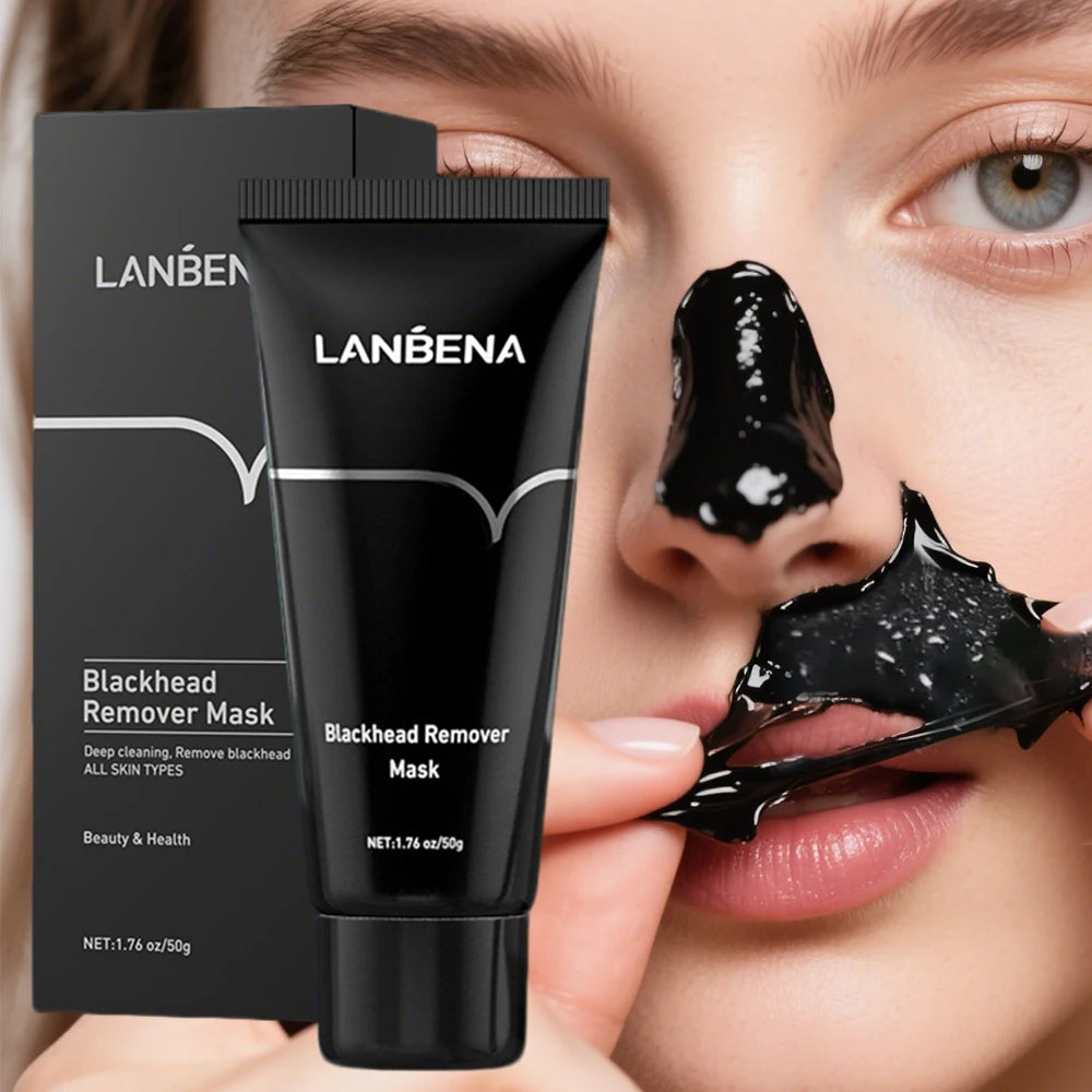 LANBENA Blackhead Remover Mask Shrinking Pore Deep Cleaning Hydrating Mask Improve Rough Skin Pores Peel Off Mud Mask Skincare