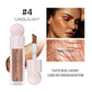 4 Colors Liquid Highlighter Brighten Skin Tone Highlighter Lightweight High Glossy Finish Natural Glow Liquid Luminizer Makeup