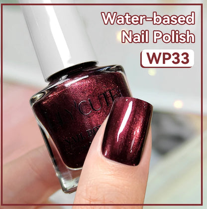 LILYCUTE 7ml Water-Based Nail Polish 40 Colors Long Lasting Quick Drying No Need of Lamp to Cure Nail Supplies For Nail Manicure