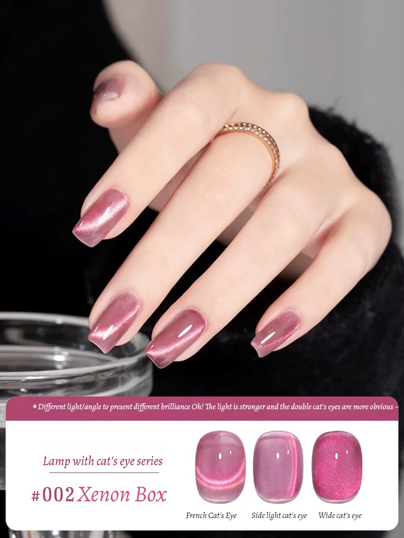 WS 10ml Light Strip Cat Eye Gel Polish Magnetic Nail Polish Holographic Pink Cat Eye Gel Nail Polish Gel Gel Varnish For Nail