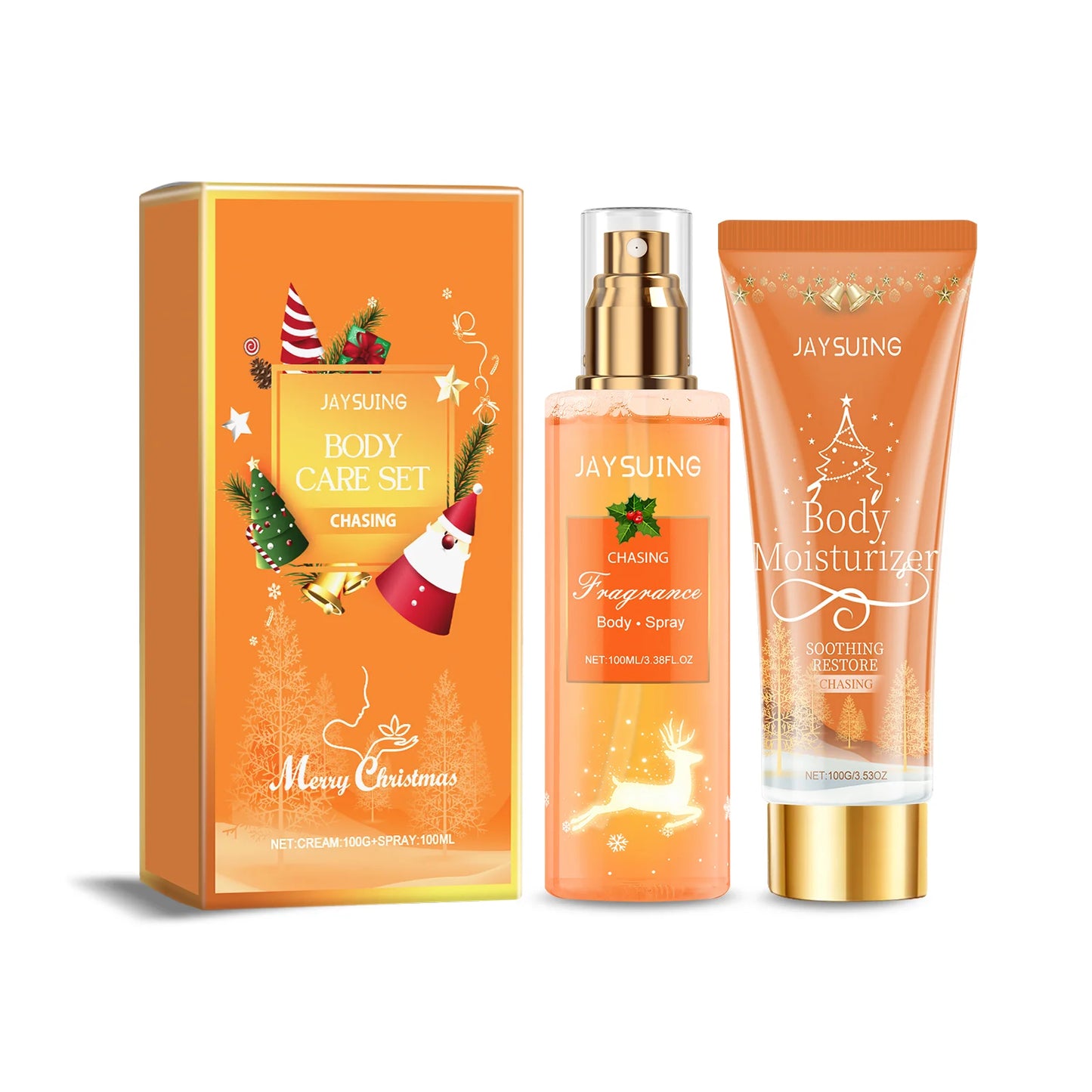 Christmas Gift Set Body Lotion Spray Festive Fragrance Moisturizing brightening Long Lasting Holiday Season Party Luxury Winter