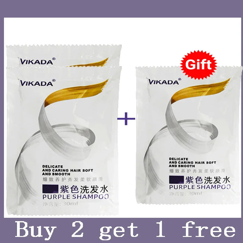 300Ml Color Fixing Purple Shampoo Lock Color Cover Gray Hair Fade Yellow After Bleach Hair Dye Long Lasting Non-irritating Care