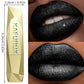 Black 1pc glitter metallic finish lipstick hydrating sparkling highly pigmented lip tints lip Korean makeup gifts lip glaze