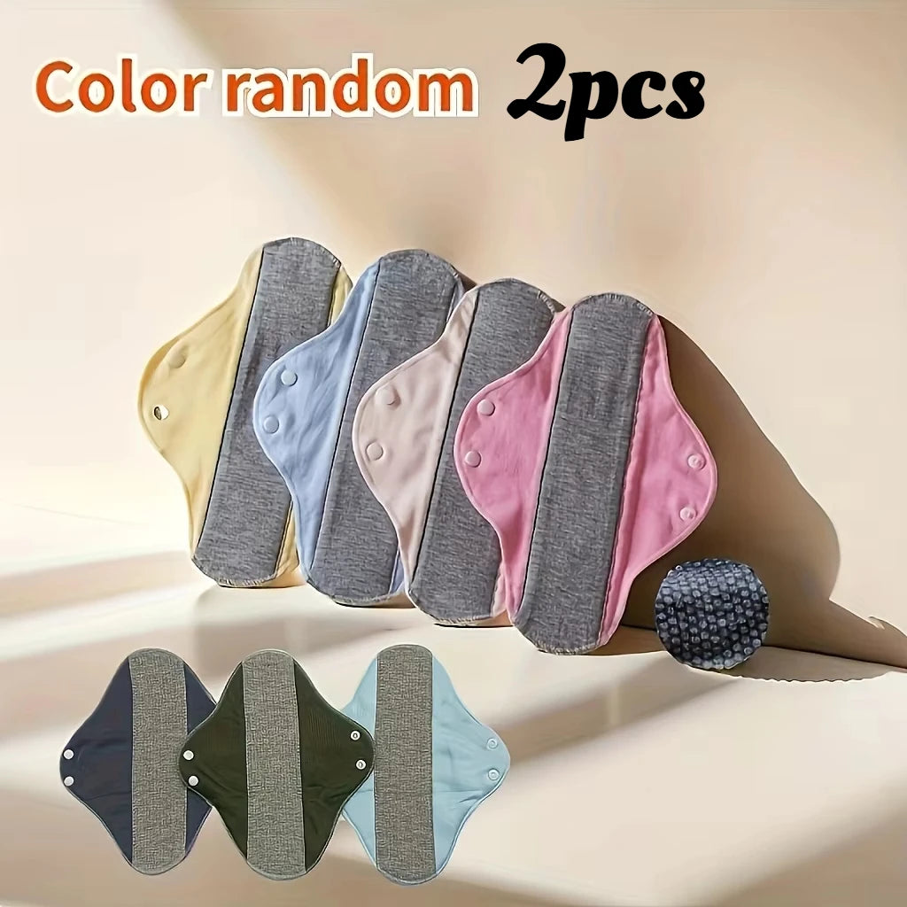 1/2/4pcs Reusable Leak Proof Sanitary Pads Menstrual Cloth Pads Washable Breathable Period Heavy Flow Night Use