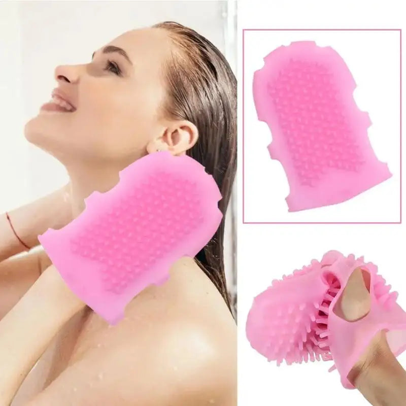 NewShower Gloves Bath Scrub Remover Body Exfoliating Massage Shower Brush Silicone Bath Brush Skin Clean Silicone Bath Brushes