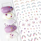 Cherry Blossom 3D Nail Stickers White Flower Petals Nail Art Decals Elegant Wedding Design Spring Sakura Manicure Slider Decor