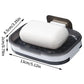 Shower Soap Dish Wall Mounted Soap Rack No Drilling Sponge Holder Tray Bathroom Organizer with Drain case for home shower room