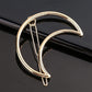 Triangle Moon Hairpin Fashion Women Metal Frog Clip Word Clip Elegant Star Round Barrette Alloy for Ladies Hair Accessories