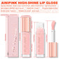 Glitter Lip Gloss Lipstick, Lip Tint Moisturizing Hydrating Long Lasting  Non-Stick Cup Waterproof Nude Lip Plumper High Pigment