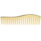 For Travel Use No Handle Wide Tooth Comb Large Size Gold Color Detangling Comb Plastic Professional Paddle Hair Comb Home Use
