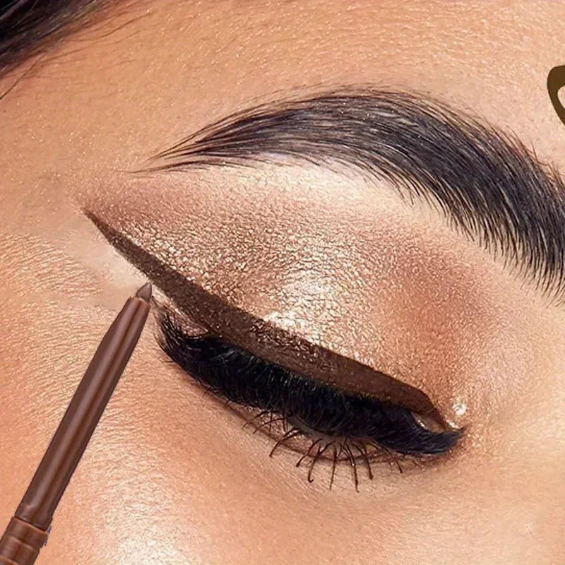 Brown Eyeliner Pencil Waterproof Long-lasting Blue Black Brown Easy Wearing Eyeliner Pen