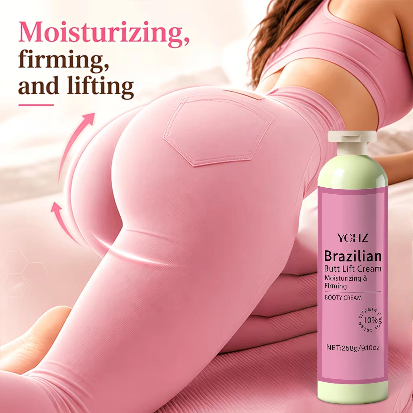 Butt-Lifting Cream, Containing Vitamin E - Instant Butt-Lifting and Firming Massage Gel, Suitable for All Skin Types, Designed Specifically for Butt Shaping and Care - 258g