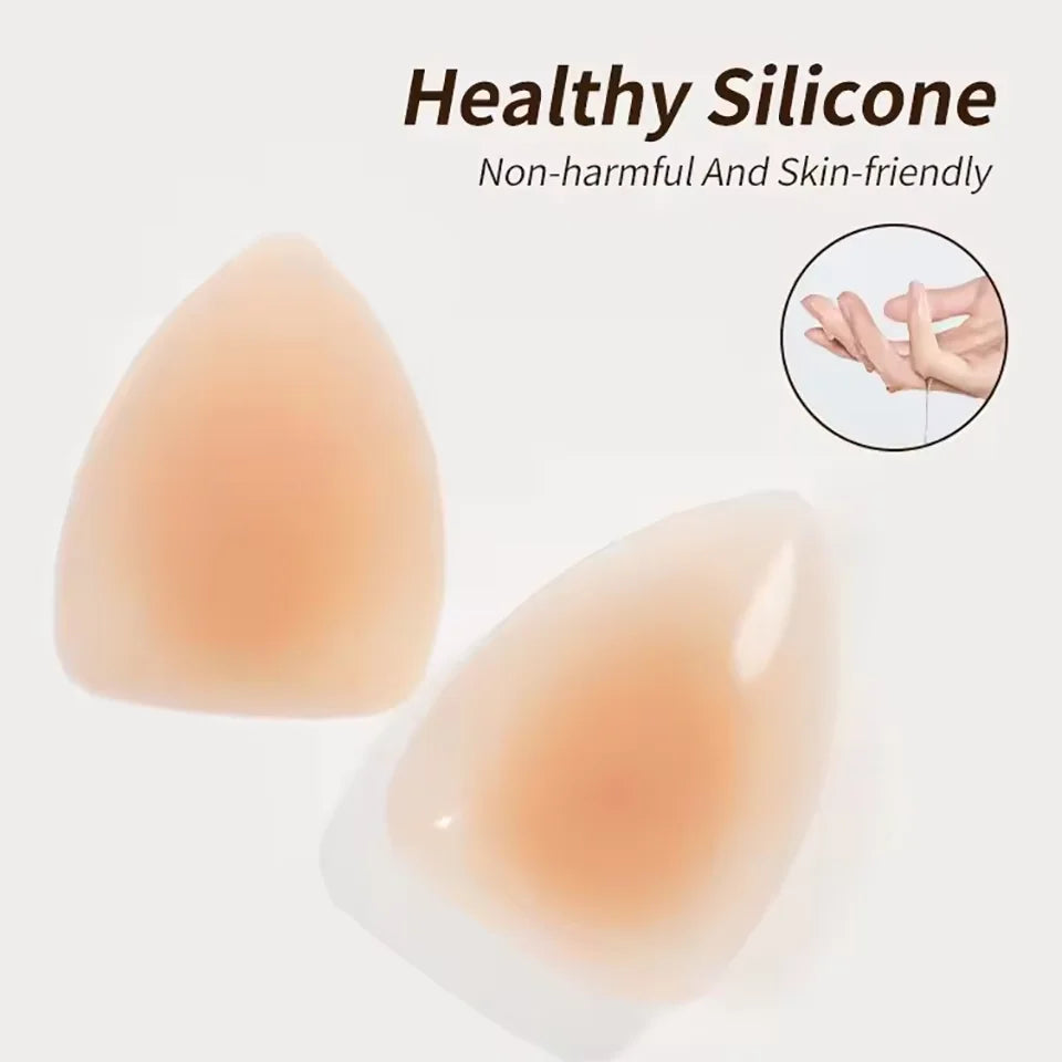 Triangle Nipple Covers Pasties Silicone Sticky Bra Liner Pads Adhesive Breast Lifting Tape Seamless No Show Bra