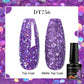 MEET ACROSS 160 Colors 7.3ml Gel Nail Polish Vernis Glitter Sparkly Semi Permanent Soak Off LED UV Gel Varnish Nail Art Manicure