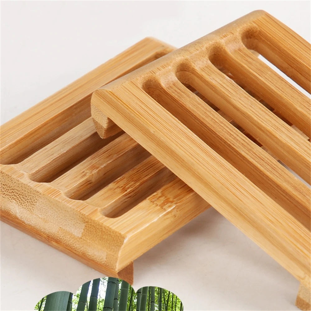 20pcs Bamboo Soap Holder Soap Dish for Sink or Shower