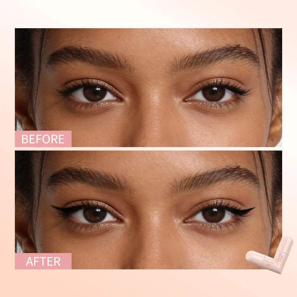 Waterproof Super Quick Eyeliner Fast Drying Liquid Eyeliner Smooth Easy Coloring Long Lasting Eye Liner Stamp Natural Eye Makeup