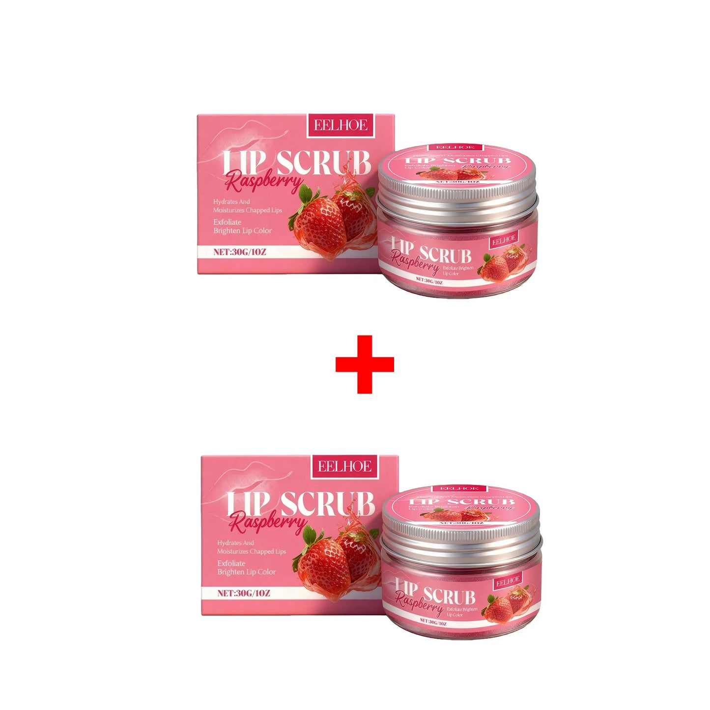 Strawberry Lip Scrub Exfoliating Preventing Drying Cracking Improve Dullness Remove Dead Skin Moisturizing Brightening Lip Care