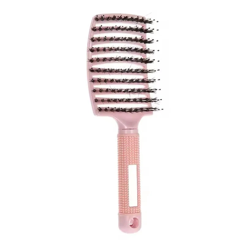 Hair Brush Detangling Hairbrush Bristle&Nylon Women's Wet Curly Hair Scalp Massage Comb Salon Hairdressing Styling Tools