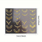 30 Sheets Golden Floral Nail Art Stickers - 3D Self-Adhesive Shimmering Leaf & Flower Designs for DIY Manicure