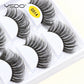 YSDO Eyelashes 3/5 Pairs Natural Long 3D Mink Lashes Fluffy Volume Mink False Eyelashes Cruelty Free Wispy Lashes Makeup Cilios