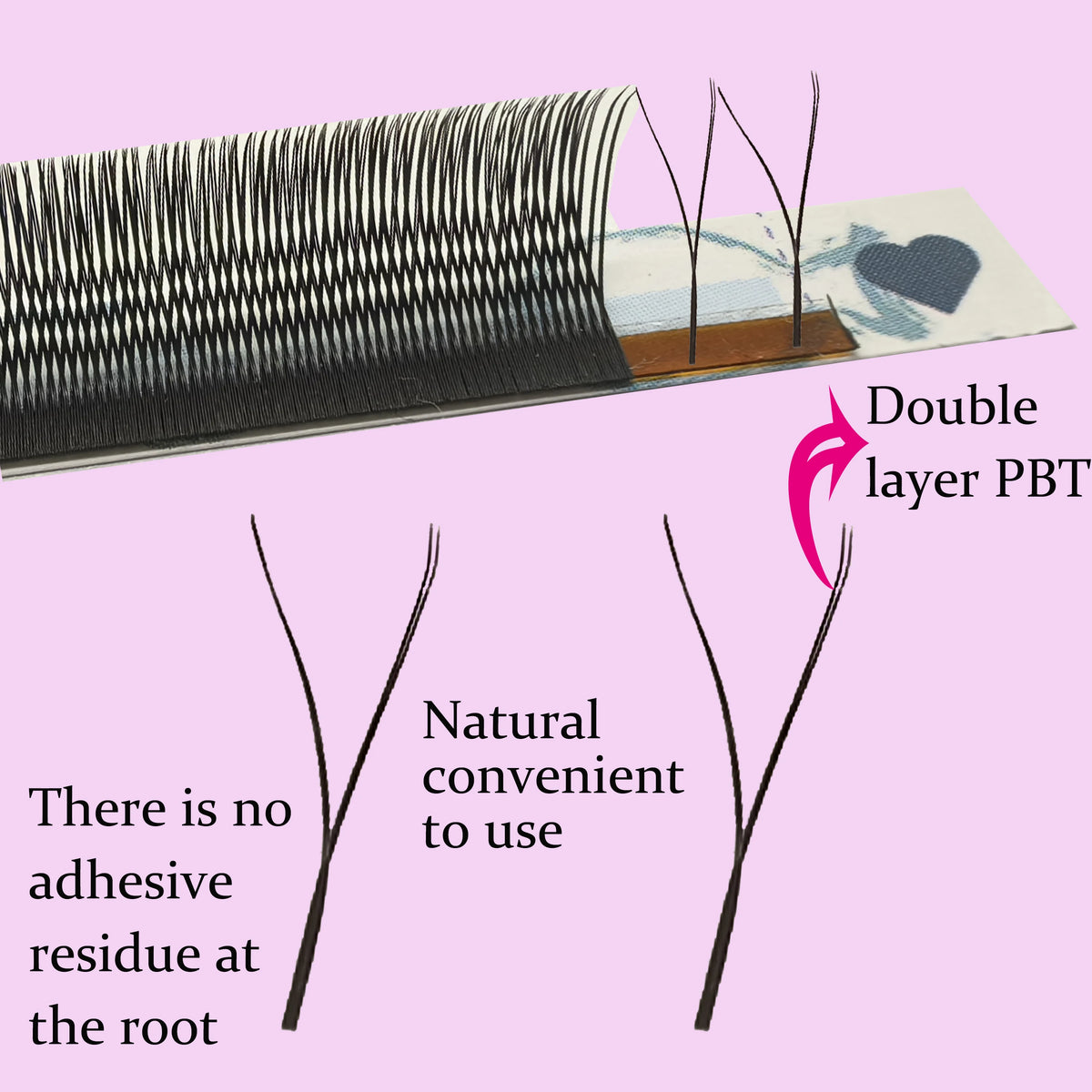 Tbestt 5DW 6DW Volume Lashes Extensions YY Shape Eyelashes False W Shape Eyelashes Extensions Mink Soft 5DW Eyelashes Extensions