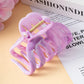 New Large Marble Stripes Pumpkin Hair Claws Crab Hairpins For Women Sweet Hair Clip Barrettes Headband Hair Accessories Styling