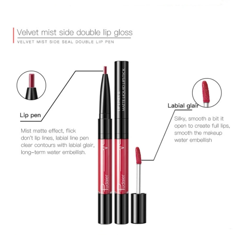 Ultra-Precise Waterproof Lip Liner - Lip Liners with High Pigment, Smooth, Sweatproof, Long-Lasting Wear for Perfect Lip Contour