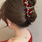 1Pcs Fashion Antique Roses Hair Claws For Women Hair Accessories
