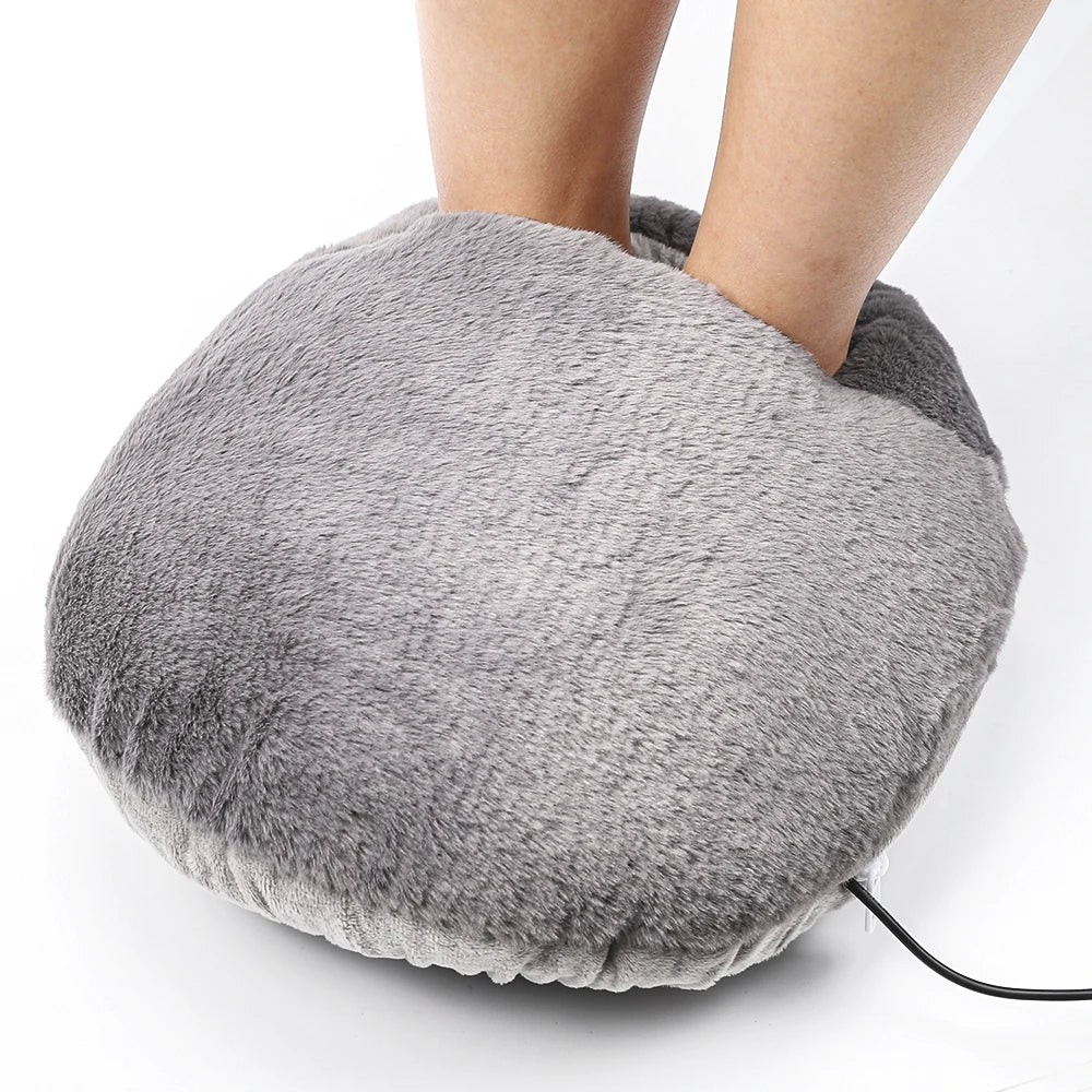 Electric Heating Foot Pad Washable Feet Warmer Household Soft Plush Thermal Heating Blanket Foot Warming Mat Home Office Bedroom