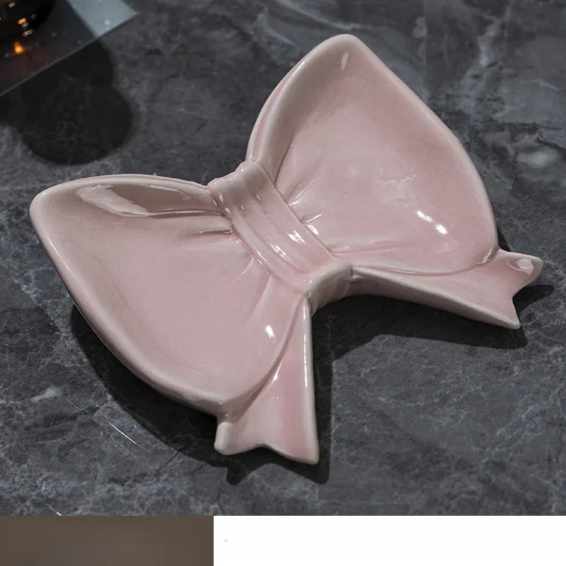 Drain Bow Soap Box Soap Box Bathroom Household Shelf Ceramic Non-water Soap Dish Holder