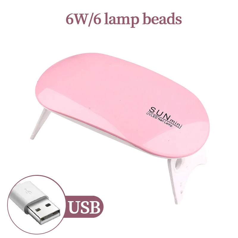LULAA 54W USB Cabin UV LED Nail Gel Led Lamp for Nails Accessories Professional Material Nail Drying Lamp for All Manicure