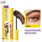 QIC 4D Black Mascara Brown Mascara Thickening, Lengthening, Curling, Waterproof Liquid Fiber Mascara.