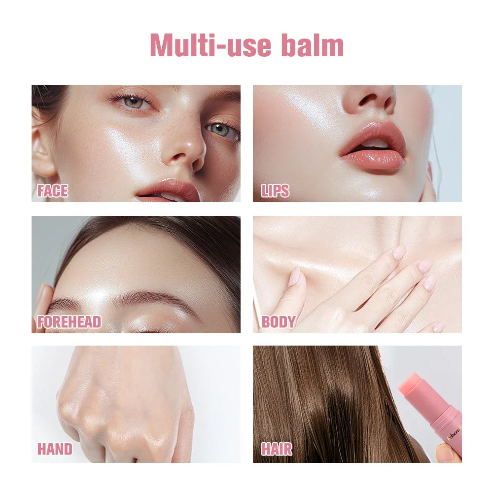 Korean Bounce Multi Balm Collagen Pink Stick Wrinkle Bounce Balm Multi Cream Dull Cosmetics Skin Care