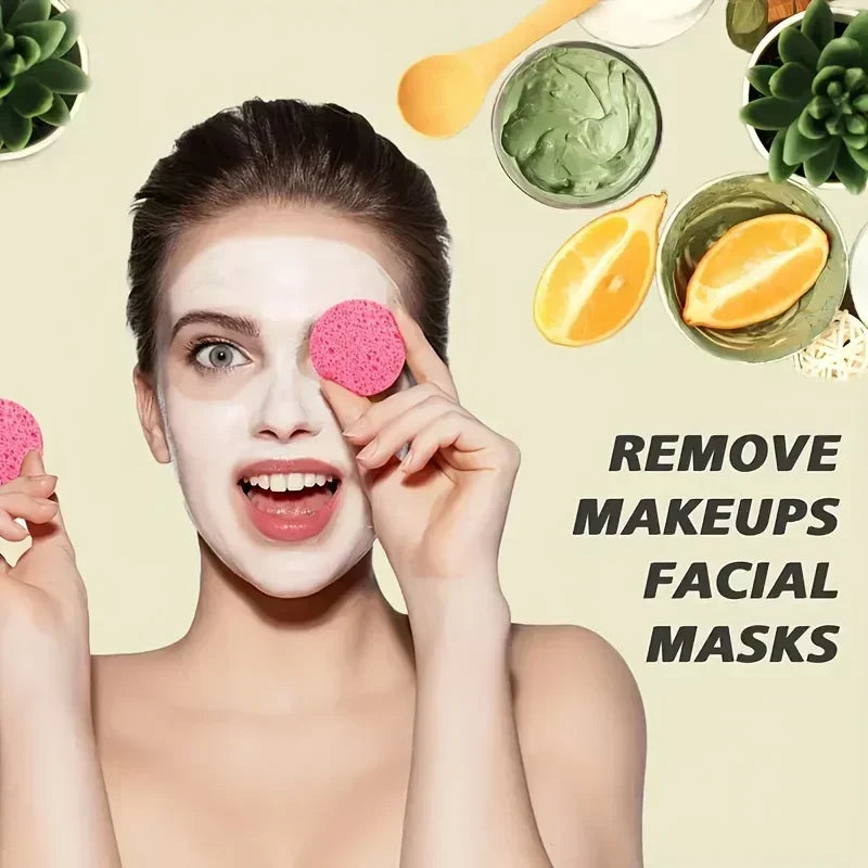 50/20/10PCS Compressed Facial Sponge Cosmetic Hydrotherapy Sponge Suitable for Daily Cleansing Makeup Removal and Exfoliation