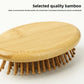 Portable Eco-Friendly Bamboo Hair Comb Wooden Round Hair Brush Scalp Massager Anti-Static Hairbrush for Women Men and Kids