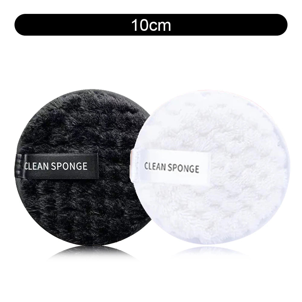 1/4pcs Makeup Remover Microfiber Cotton Pad Cosmetics Washable Makeup  Towel Cleaning Sponge Skin Care Tool Washcloth