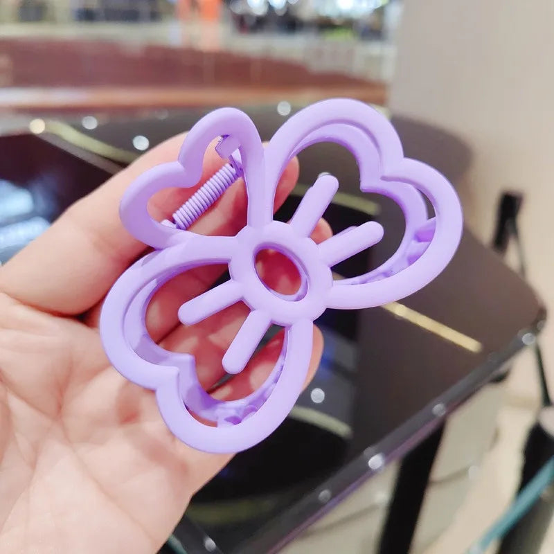 New Candy Color Cat Bow Hair Clip Plastic Claw Clip Fashion Crab Hair Clip For Girls Sweet Hair Claw Women Hair Accessories