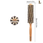 Natural Boar Bristle Roller Brush Barber Hair Roller Wood Hair Brush Round Barrel Hair Comb For Women Curly Hair Hairdressing