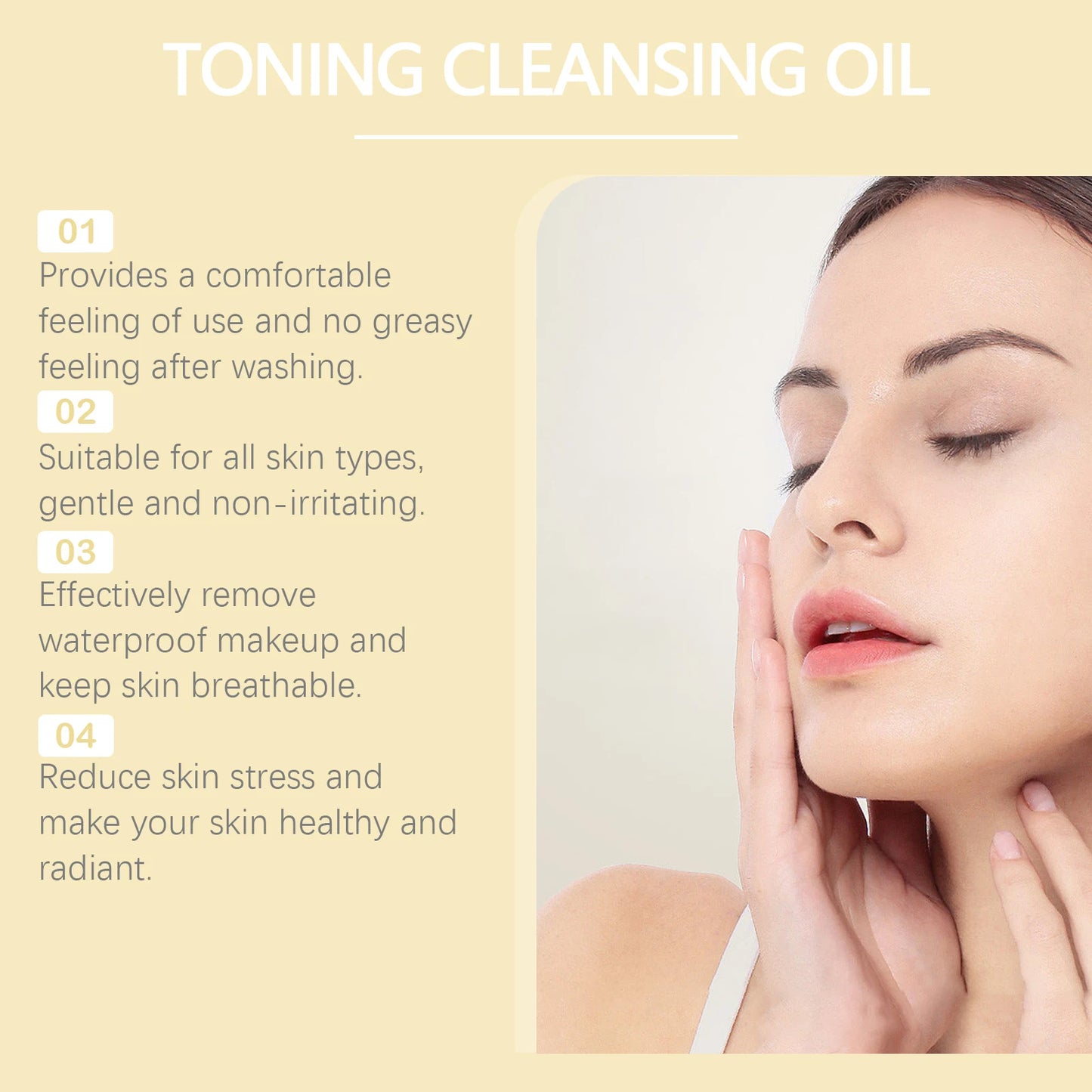 Gentle Makeup Remover Oil Remover Lip Eye Makeup Cleansing Pores Refreshing Soothing Sensitive Non-irritating Face Cleansing Oil