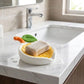 Creative Non-Slip Lemon Soap Dish Inclined Drainage Stable Dry Soap Storage Rack Sponge Holder Soap Box Kitchen