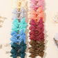20Pcs/set 2.1inch Lovely Bowknot Hairband Ribbon Head Rope for Girls Boutique Headwear Kids Hair Accessories Gifts Wholesale