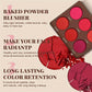 6 Colors Waterproof Matte Blush Palette Medium Buildable Coverage Long-Lasting Natural Finish Light and breathable,