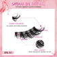 Veltrinay Natural Half Lashes Cat Eyelashes Soft Wispy with Clear Invisible Band Reusable Faux Mink Eyelashes Makeup