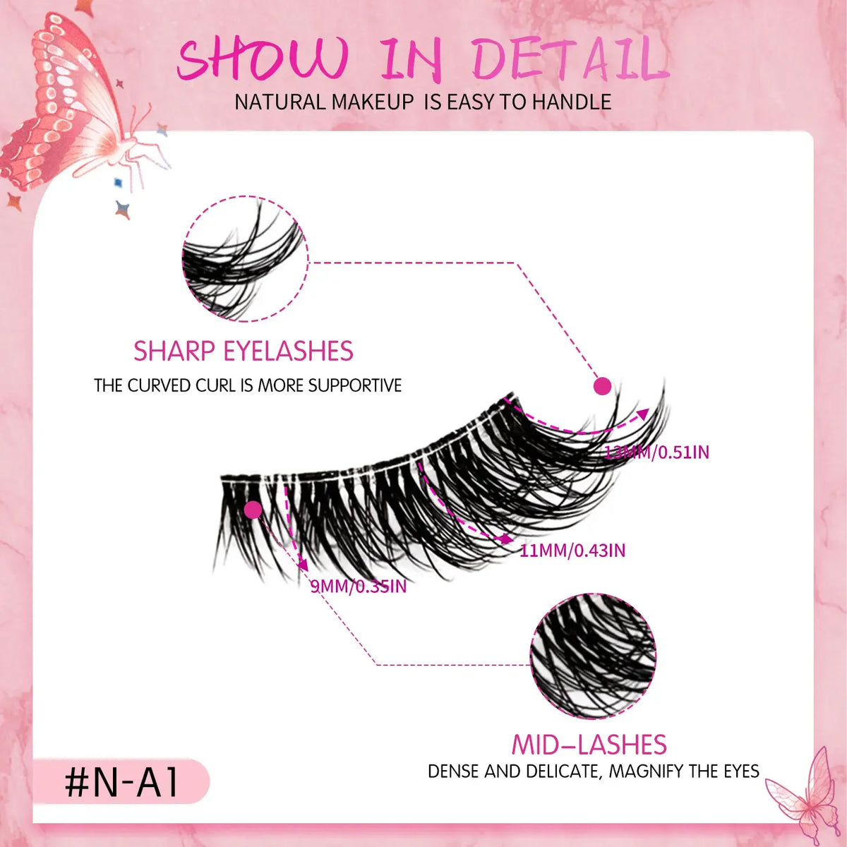 Veltrinay Natural Half Lashes Cat Eyelashes Soft Wispy with Clear Invisible Band Reusable Faux Mink Eyelashes Makeup