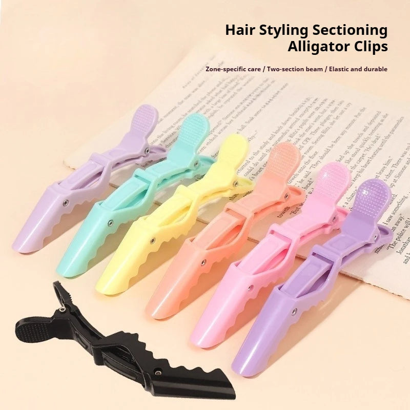 6PCS Alligator Hair Clips Hairdressing Clamps Claws Section Clip Barber Crocodile Hairpin Salon Styling Tools Hair Accessories