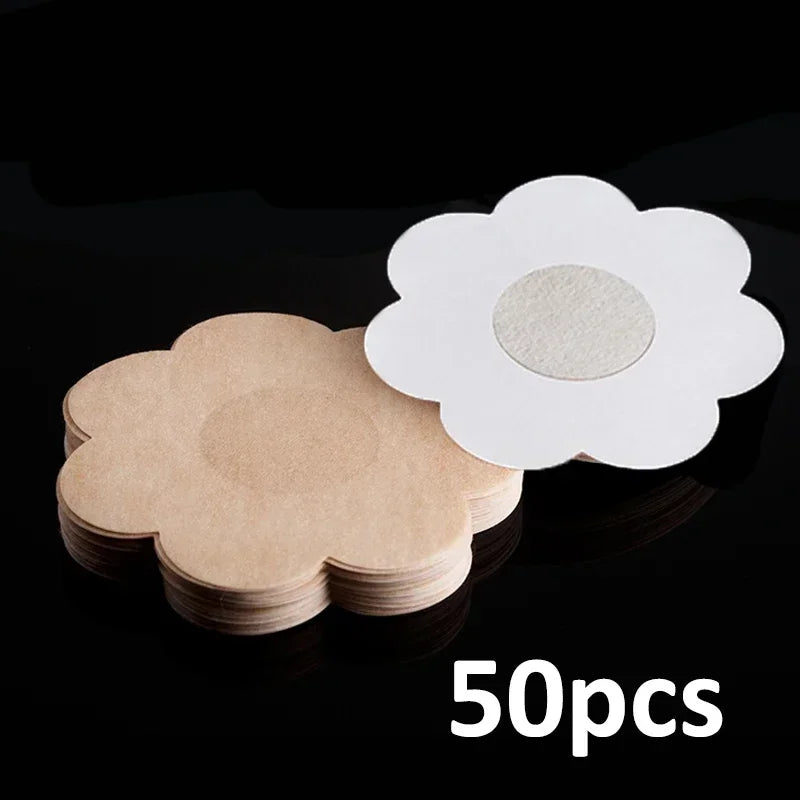 50/200pcs Nipple Cover Stickers Women Breast Lift Tape Pasties Invisible Self-Adhesive Disposable Bra Padding Chest Paste Patch