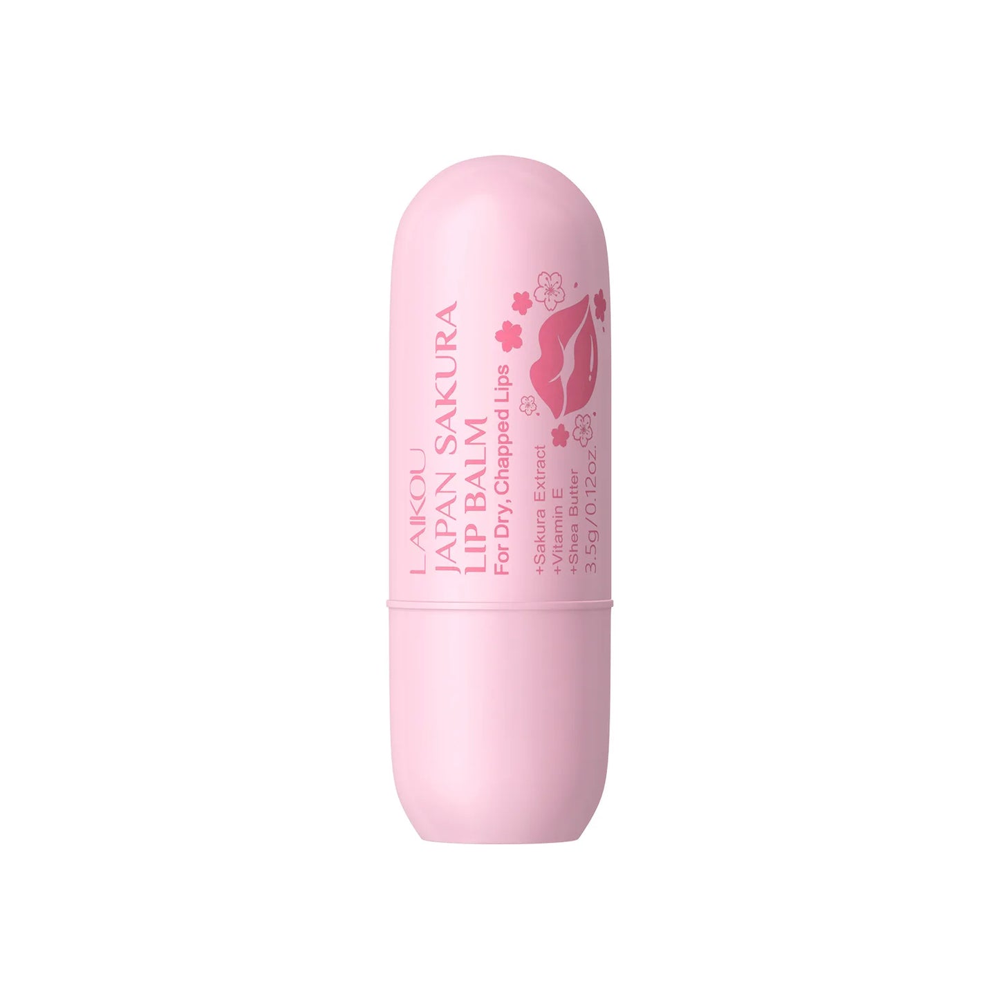LAIKOU Sakura Lip Balm Nourishing Refreshing Hydrating and Lasting Moisturizing Preventing Cracking Repairing for Daily Lip Care