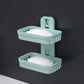 No Punch Wall Mount Soap Box Wheat Straw Suction Cup Non Trace Stick Soap Holder Drainage Bathroom Accessory