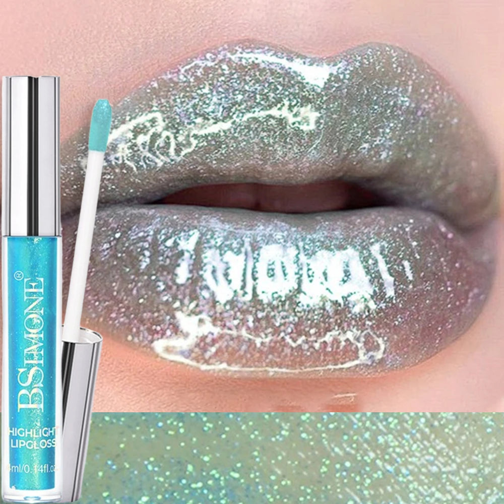 6 Colors Diamond Glitter Lipgloss Makeup Metallic Shimmer Moist Liquid Lipstick Pearl Lip Glaze Jelly Tint Sexy Shiny Cosmetics